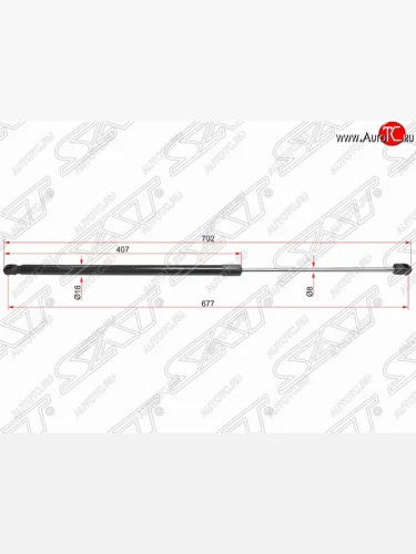 Газовый упор капота SAT Subaru Forester SJ дорестайлинг (2012-2016)