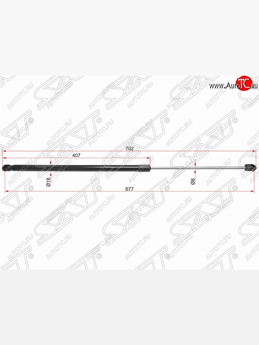 Газовый упор капота SAT Subaru Forester SJ дорестайлинг (2012-2016)  в Керчи Республика Крым
