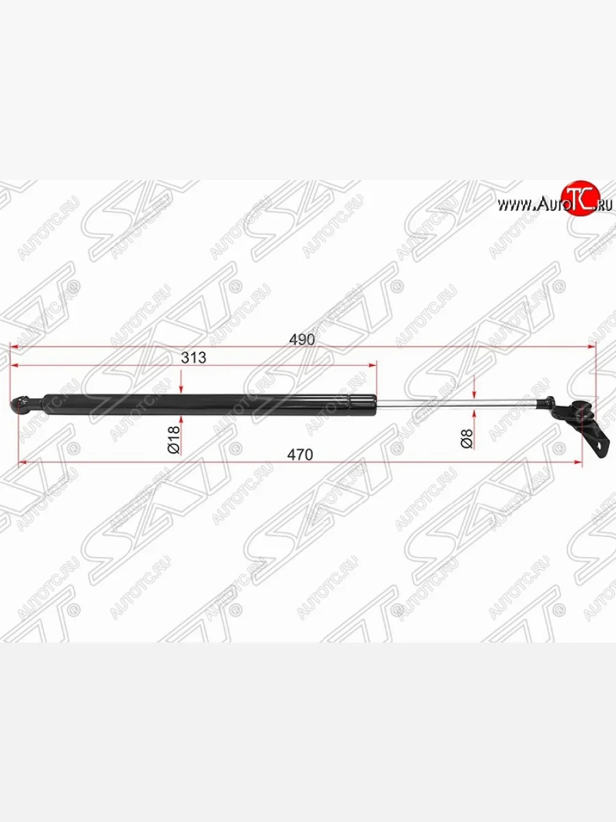 Газовый упор капота SAT Subaru Impreza GE седан (2007-2012)  в Керчи Республика Крым