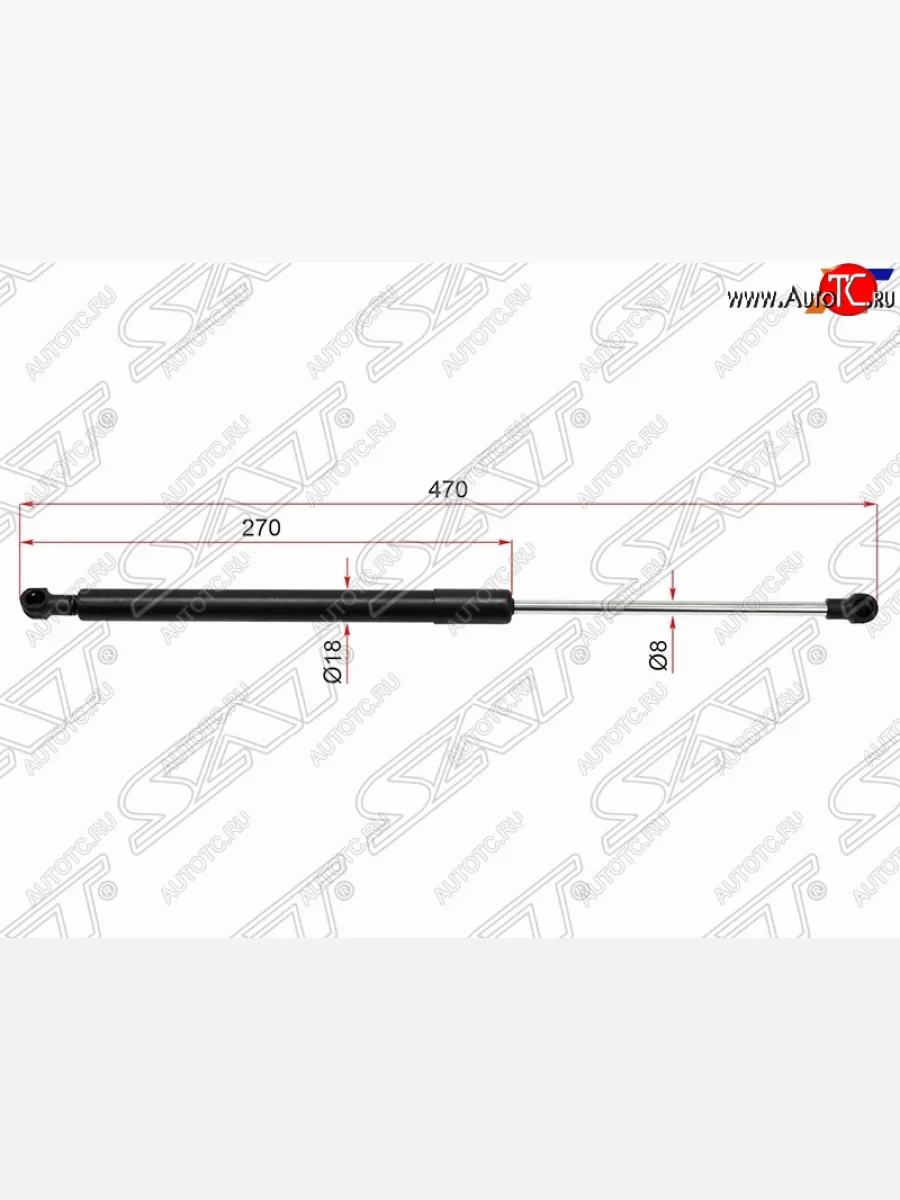 Газовый упор капота SAT Seat Alhambra 7M рестайлинг (2000-2010)  в Перми Пермском крае