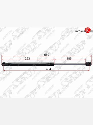 Упор крышки багажника SAT (на стекло, газовый) Ford Kuga 1 (2008-2013)