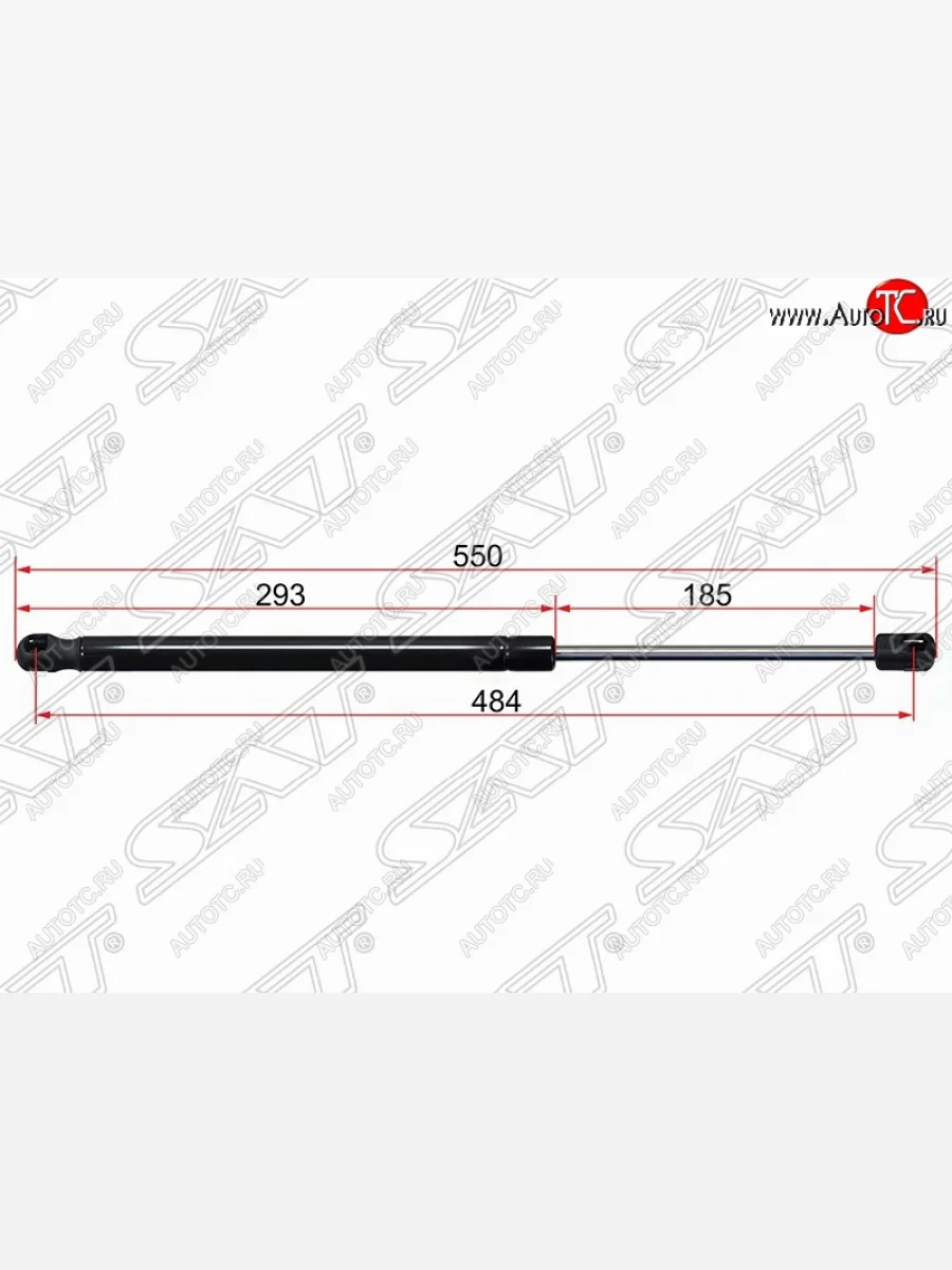 Упор крышки багажника SAT (на стекло, газовый) Ford Kuga 1 (2008-2013)  в Керчи Республика Крым