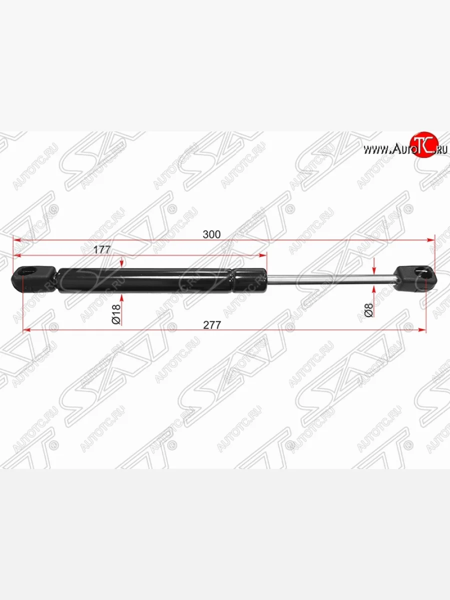 Упор крышки багажника SAT (газовый) Audi A4 B5 8D2 седан 1-ый рестайлинг (1996-1998)  в Самаре Самарской области