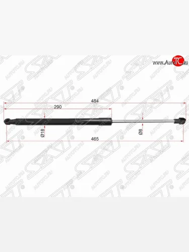 Упор крышки багажника SAT BMW 1 серия F21 хэтчбэк 3 дв. 2-ой рестайлинг (2017-2020)