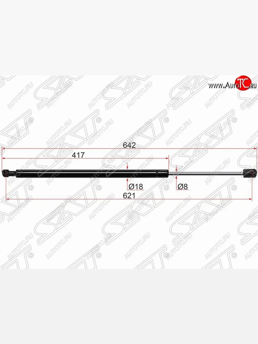 Упор крышки багажника SAT (газовый) BMW X3 E83 (2003-2009)  в Перми Пермском крае