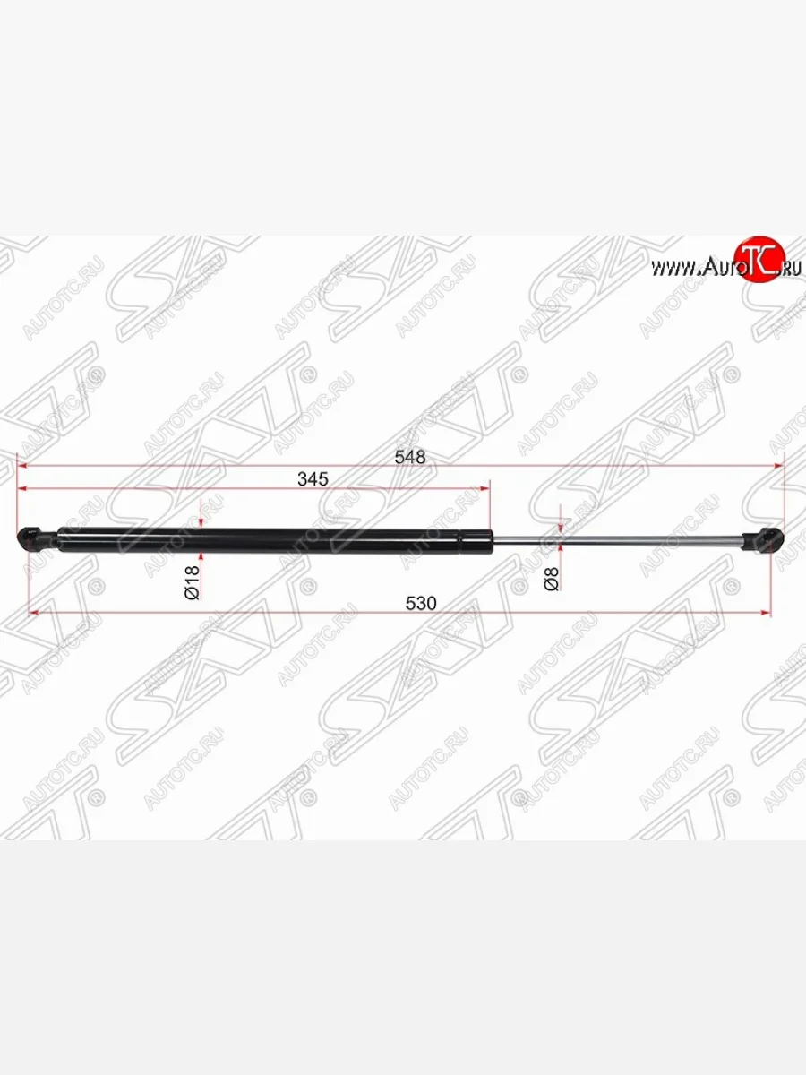 Упор крышки багажника SAT (газовый) BMW X5 E53 рестайлинг (2003-2006)  в Керчи Республика Крым