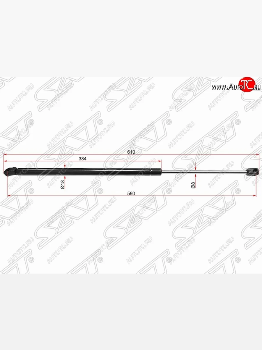 Упор крышки багажника SAT (газовый) CITROEN C4 picasso UD минивэн (2006-2014)  в Перми Пермском крае