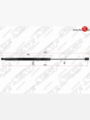 Упор крышки багажника SAT (газовый) Ford Kuga 1 (2008-2013)