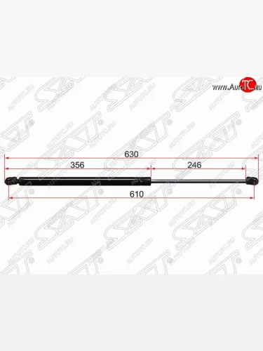 Упор крышки багажника SAT (газовый) Ford S-Max 1 дорестайлинг (2006-2010)