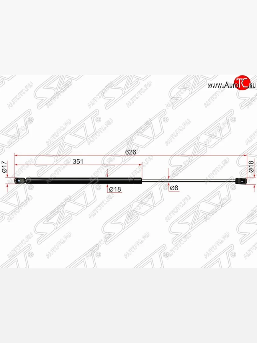 Газовый упор крышки багажника SAT Honda CR-V RM1,RM3,RM4 дорестайлинг (2012-2015)  в Керчи Республика Крым