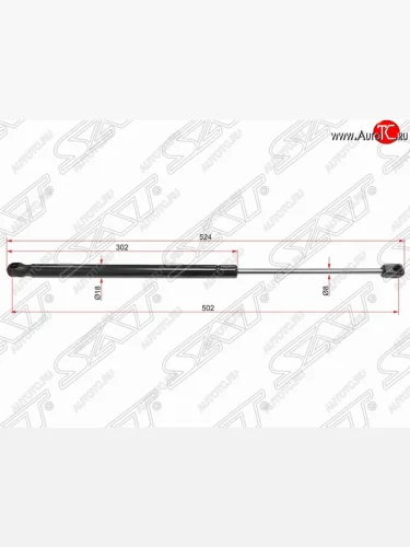 Упор крышки багажника SAT (газовый) Hyundai I30 2 GD дорестайлинг, хэтчбэк 5 дв. (2011-2015)