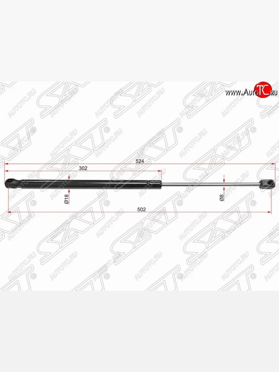 Упор крышки багажника SAT (газовый) Hyundai I30 2 GD дорестайлинг, хэтчбэк 5 дв. (2011-2015)  в Самаре Самарской области