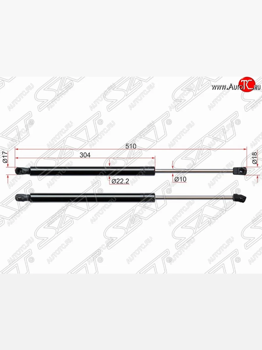 Упор крышки багажника SAT (газовый) Hyundai IX35 LM дорестайлинг (2009-2013)  в Керчи Республика Крым