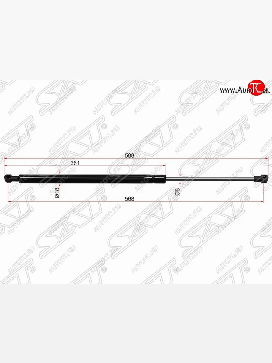Упор крышки багажника SAT Hyundai Matrix 1 FC дорестайлинг (2001-2005)  в Воронеже Воронежской области