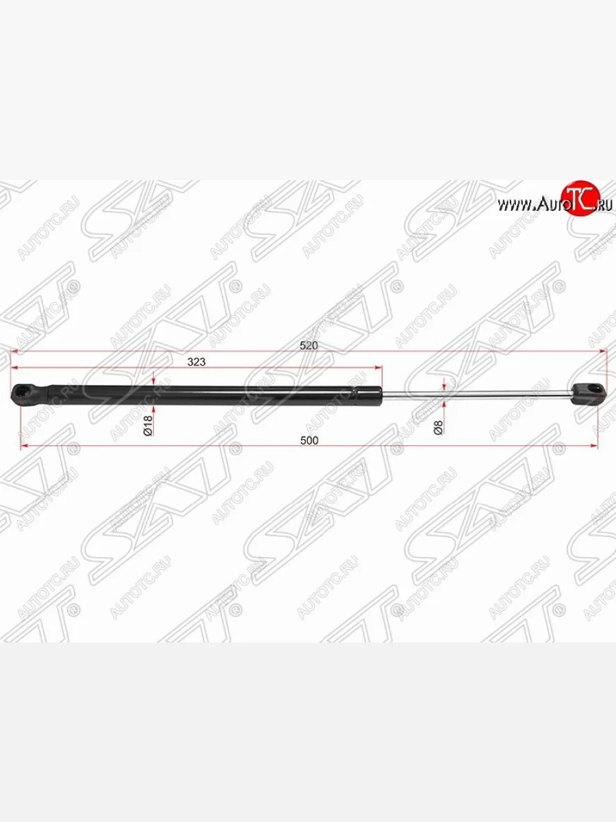 Упор крышки багажника SAT (газовый) KIA Sorento XM рестайлинг (2012-2015)  в Самаре Самарской области