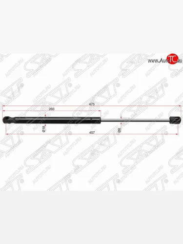 Упор крышки багажника SAT (газовый) KIA Soul AM рестайлинг (2011-2014)