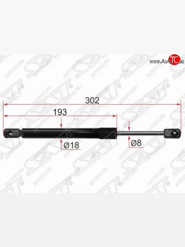 Газовый упор крышки багажника SAT Mazda 3/Axela BL дорестайлинг седан (2009-2011)