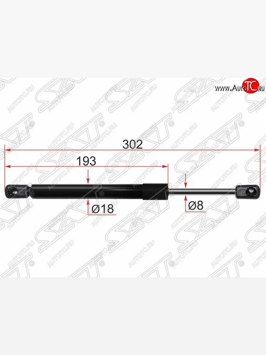 Газовый упор крышки багажника SAT Mazda 3/Axela BL дорестайлинг седан (2009-2011)  в Самаре Самарской области