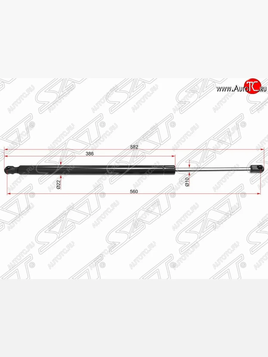 Газовый упор крышки багажника SAT Mercedes-Benz ML class W164 рестайлинг (2008-2011)  в Перми Пермском крае