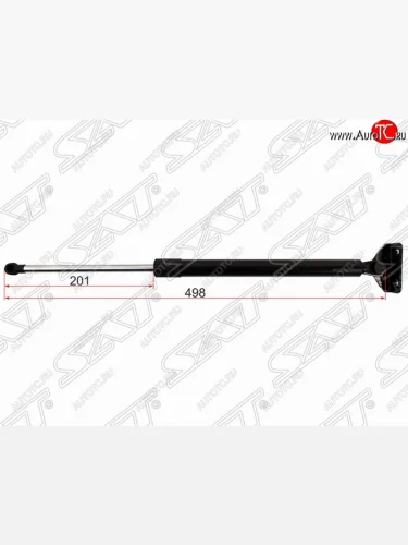 Левый упор крышки багажника SAT (газовый) Mitsubishi ASX дорестайлинг (2010-2012)