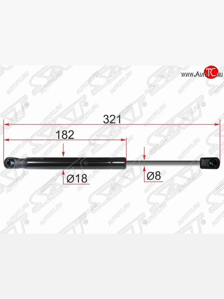 Газовый упор крышки багажника SAT Mitsubishi Lancer 10 CY хэтчбэк дорестайлинг (2007-2010)  в Керчи Республика Крым