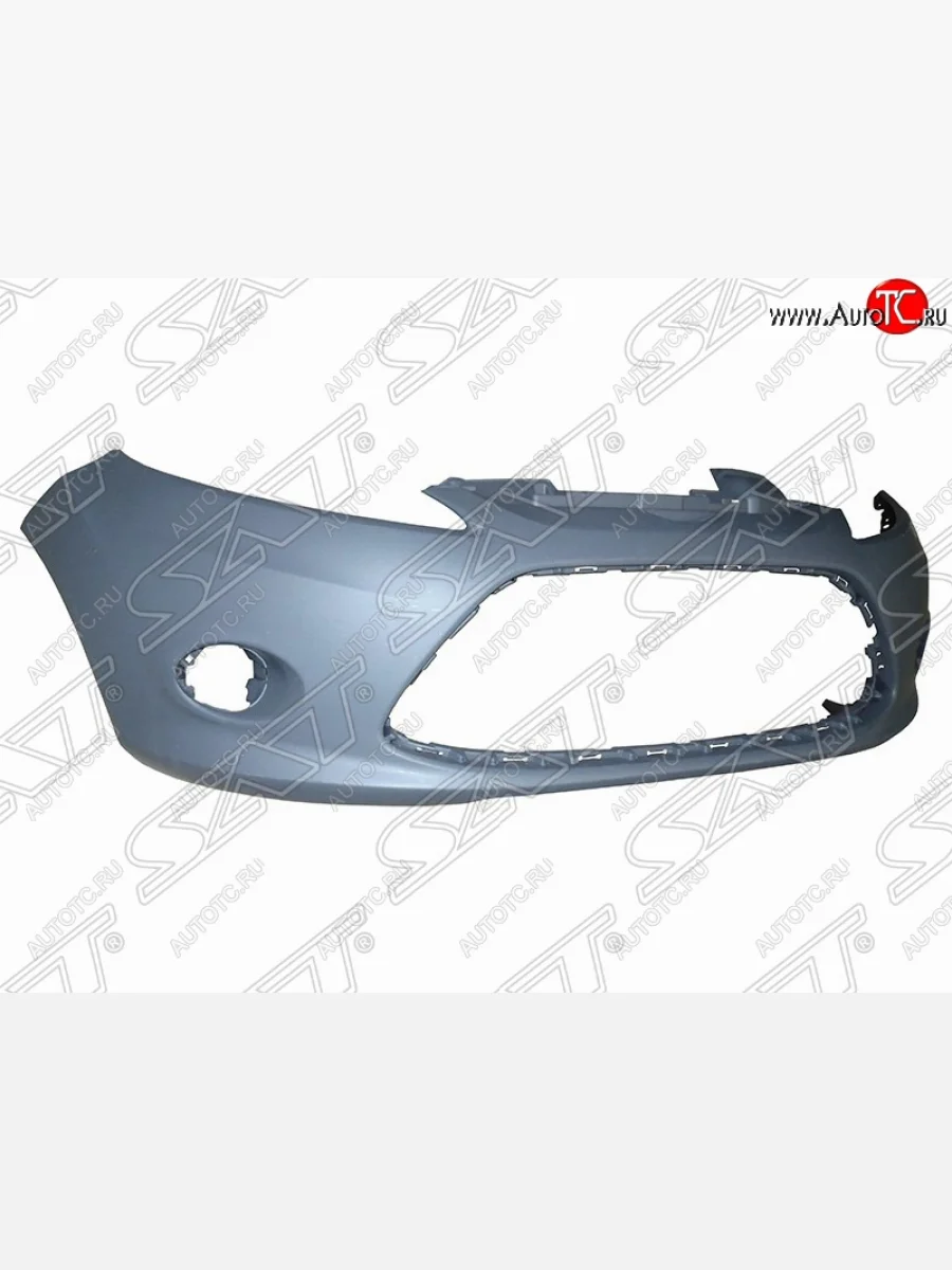 Передний бампер SAT Ford Fiesta 6 хэтчбэк 5 дв. дорестайлинг (2008-2012) (Неокрашенный)  с доставкой в г. Керчь