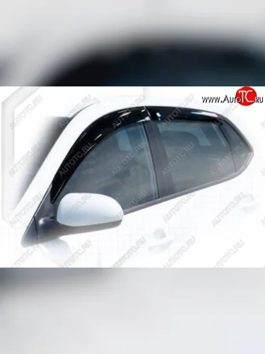 Дефлектора окон CA-Plastiс (Classic полупрозрачный) KIA Rio 3 QB хэтчбек 5 дв. рестайлинг (2015-2017)