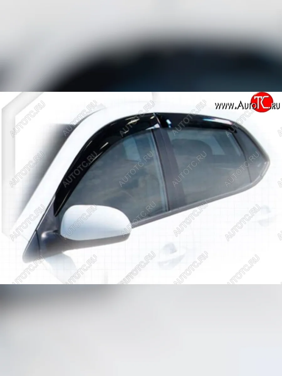Дефлектора окон CA-Plastiс KIA Rio 3 QB хэтчбек 5 дв. рестайлинг (2015-2017) (Classic полупрозрачный, Без хром.молдинга)  в Перми Пермском крае