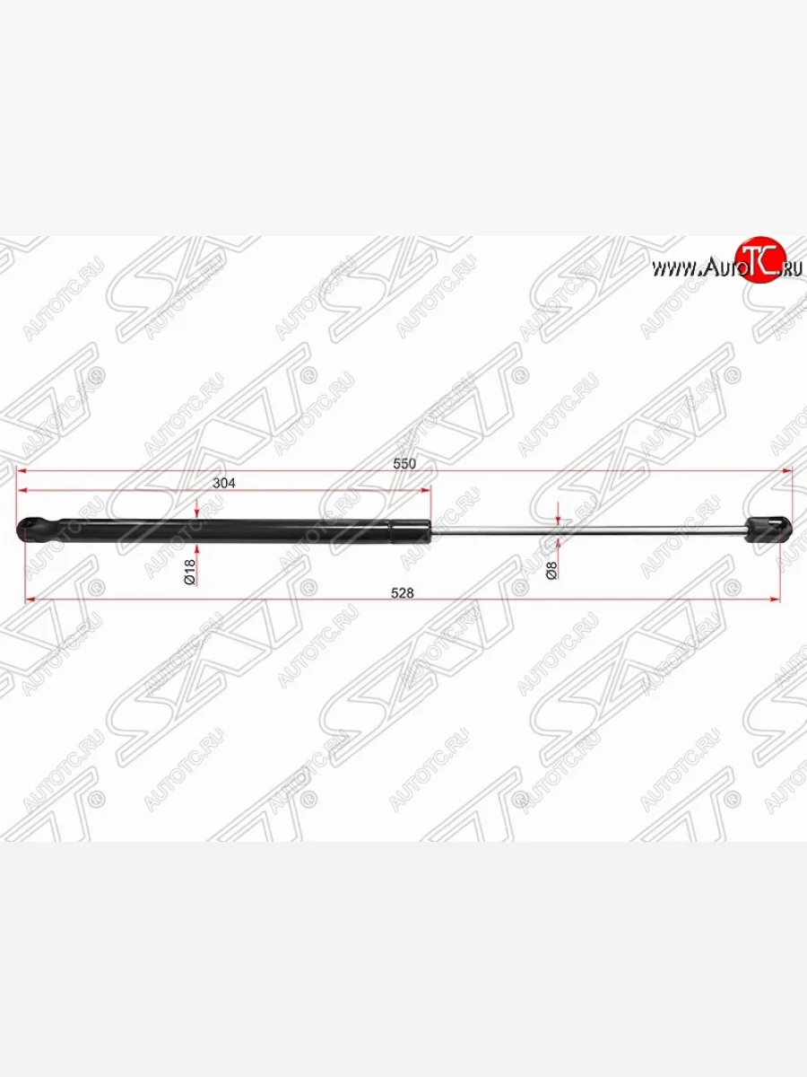 Газовый упор крышки багажника SAT Nissan Qashqai 2 J11 рестайлинг (2017-2022)  в Самаре Самарской области