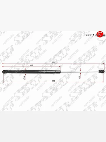 Газовый упор крышки багажника SAT Opel Astra  G (1998-2005) седан