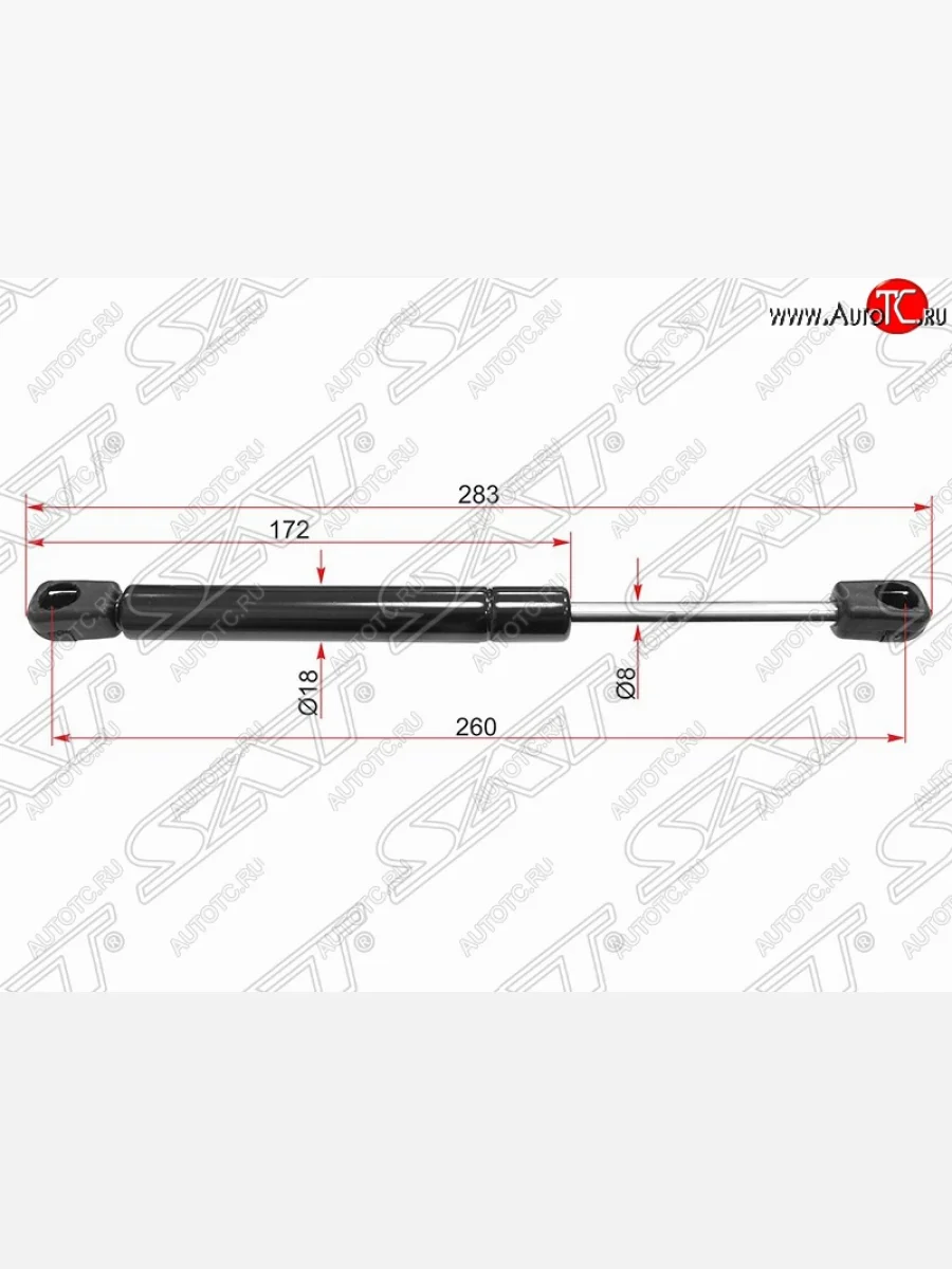 Газовый упор крышки багажника SAT Opel Astra H универсал рестайлинг (2007-2015)  с доставкой в г. Керчь