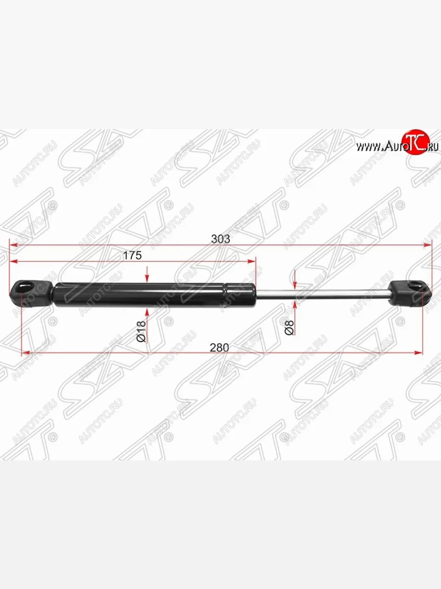 Газовый упор крышки багажника SAT Skoda Superb седан 3U дорестайлинг (2001-2006)  в Перми Пермском крае