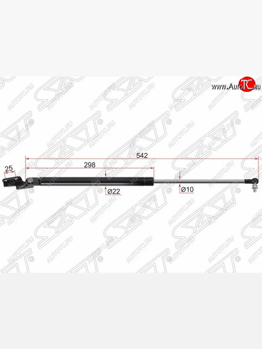 Левый газовый упор крышки багажника SAT Subaru Forester SH (2008-2013)  в Керчи Республика Крым