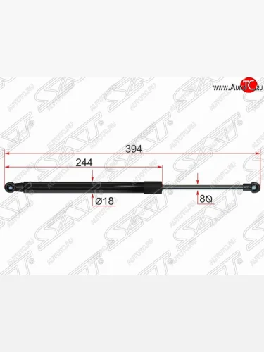 Газовый упор крышки багажника SAT Toyota Auris  E180 (2012-2016) хэтчбэк 5 дв. дорестайлинг