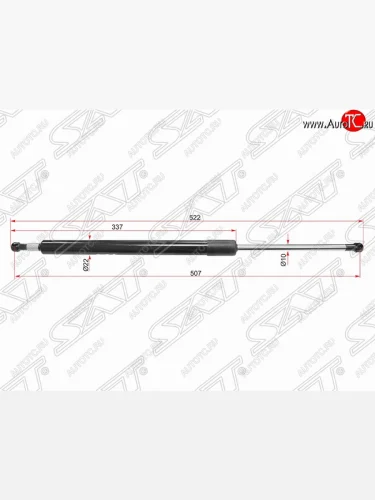 Газовый упор крышки багажника SAT Toyota Highlander XU40 рестайлинг (2010-2013)