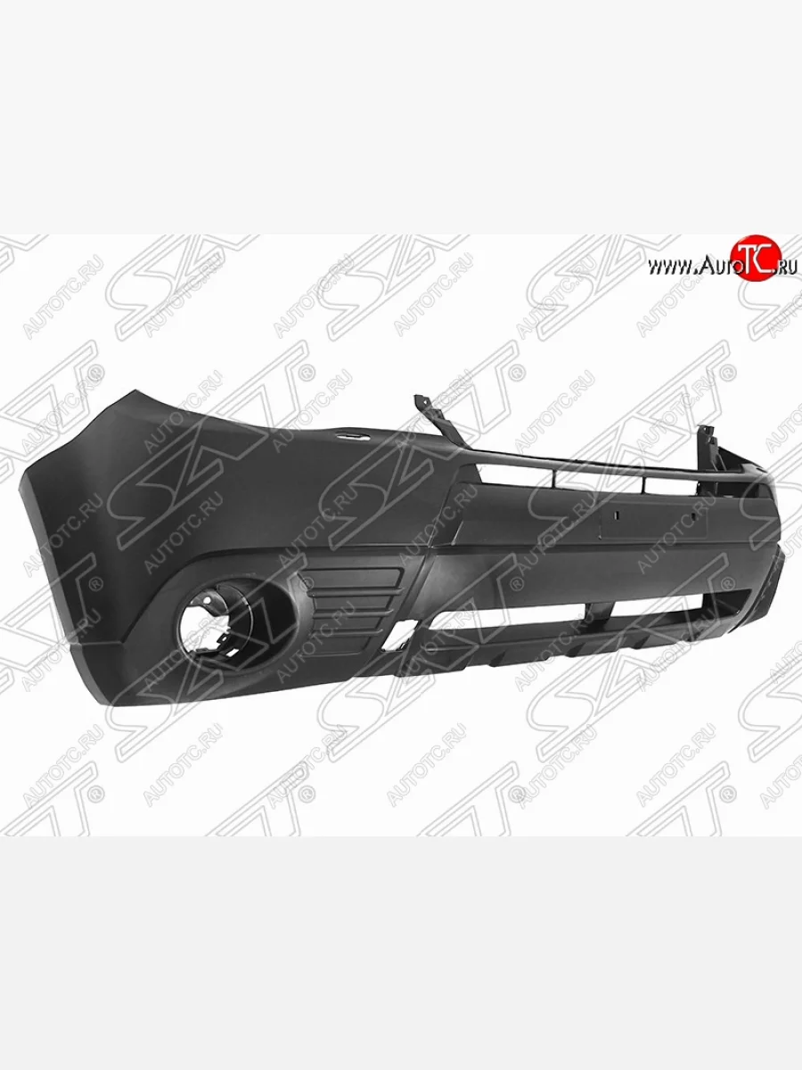 Передний бампер SAT (под омыватели) Subaru Forester SH (2008-2013) (Неокрашенный)  в Воронеже Воронежской области