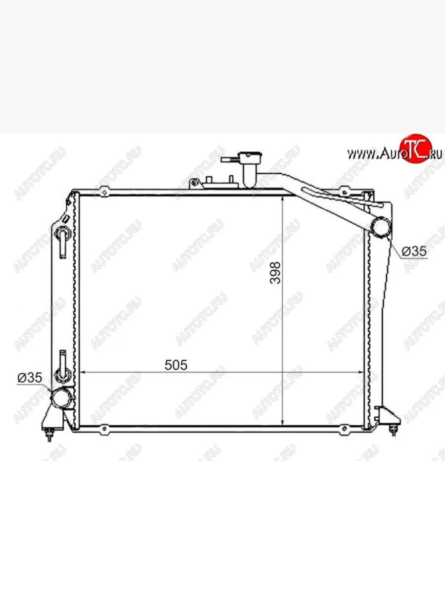 Радиатор двигателя SAT (GASOLINE)  Toyota Hiace (1989-2004) H100  в Керчи Республика Крым