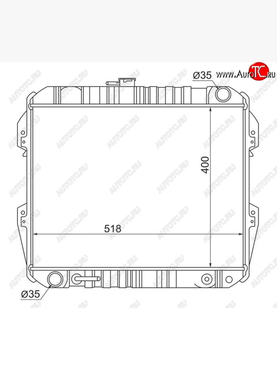 Радиатор двигателя SAT  Toyota Hilux Surf (1989-1991) N120,N130  в Керчи Республика Крым