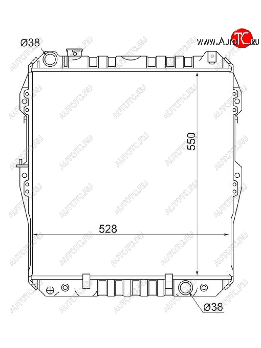 Радиатор двигателя SAT  Toyota Hilux Surf (1989-1991) N120,N130  в Керчи Республика Крым