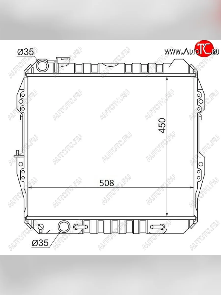 Радиатор двигателя SAT Toyota Hilux Surf N120,N130 5 дв. дорестайлинг (1989-1991)  в Воронеже Воронежской области