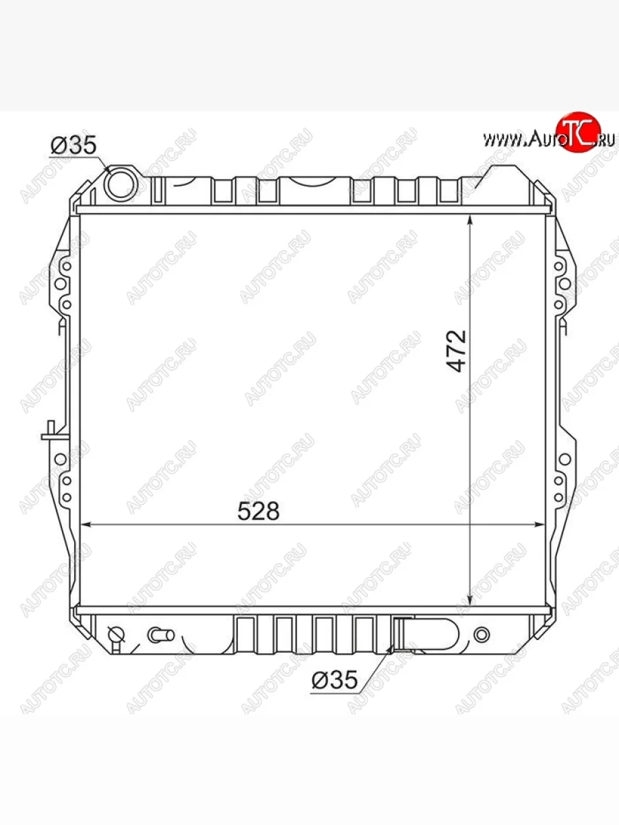 Радиатор двигателя SAT  Toyota Hilux Surf (1989-1991) N120,N130  в Керчи Республика Крым