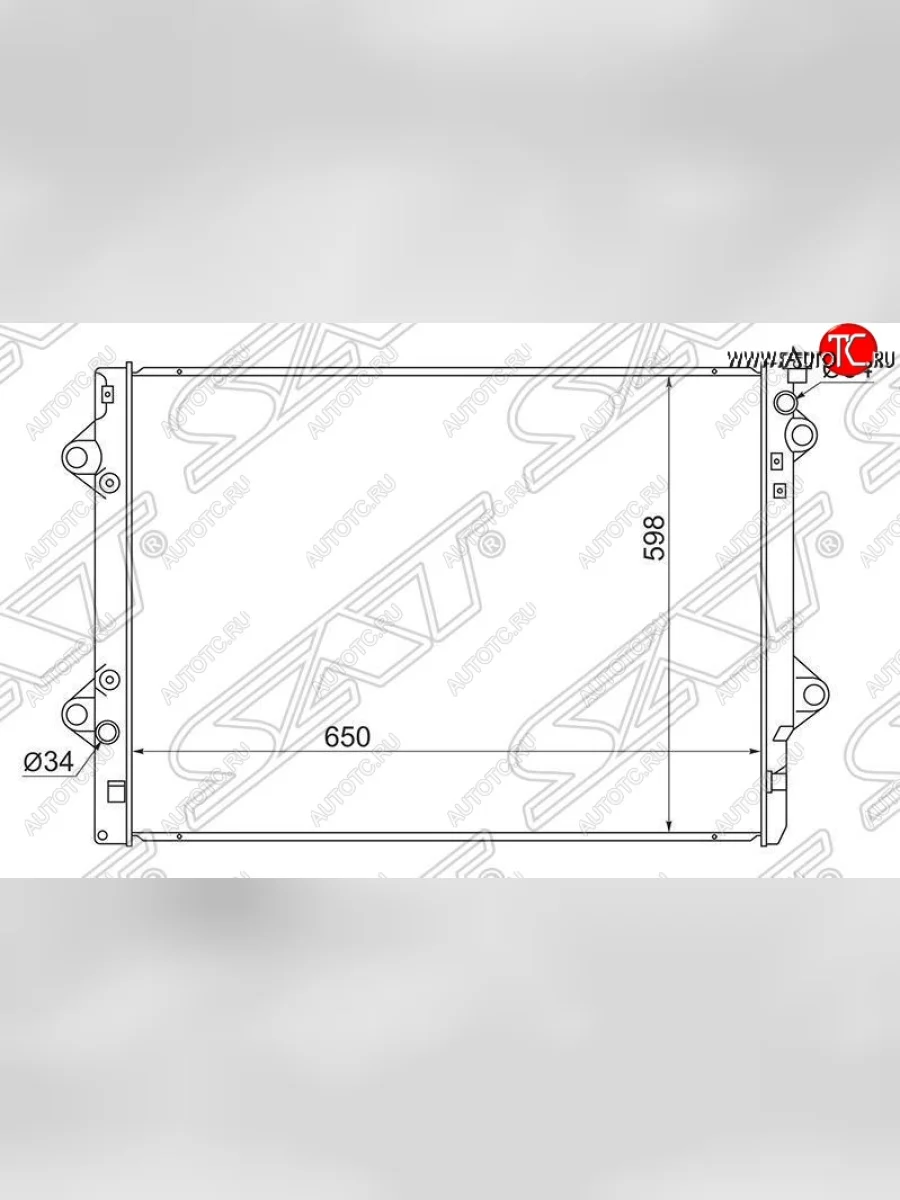 Радиатор двигателя SAT (5VZ/1GR/3RZ/2TR) Toyota Hilux Surf N210 дорестайлинг (2002-2005)  в Керчи Республика Крым