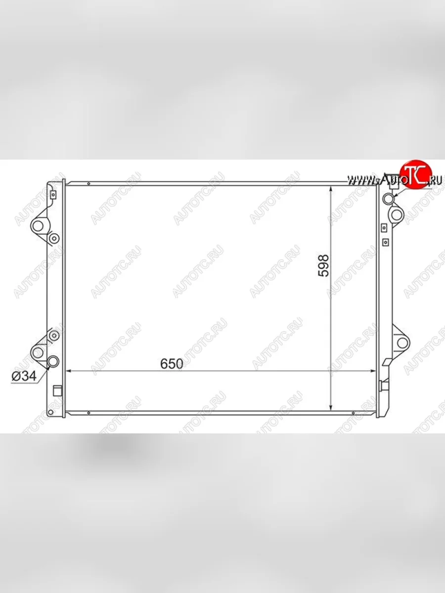 Радиатор двигателя SAT Toyota Hilux Surf N210 дорестайлинг (2002-2005)  в Керчи Республика Крым