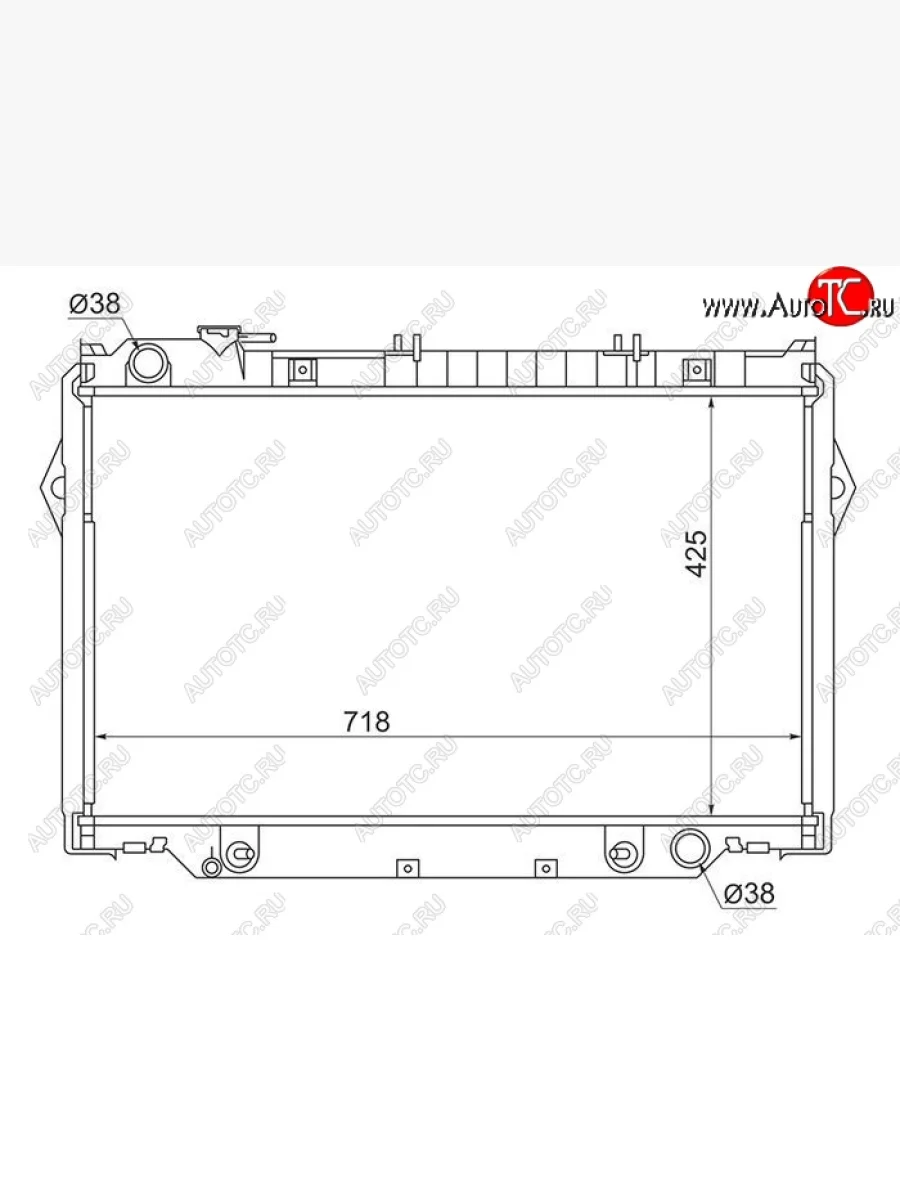 Радиатор двигателя SAT  Toyota Land Cruiser (1989-1997) 80  в Керчи Республика Крым
