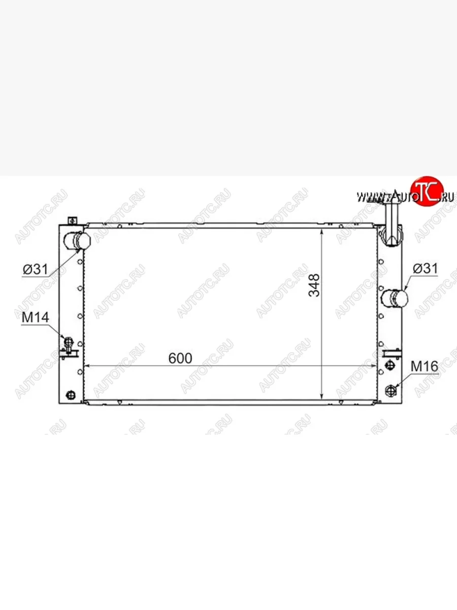 Радиатор двигателя SAT Toyota Prius XW20 дорестайлинг (2003-2005)  в Керчи Республика Крым
