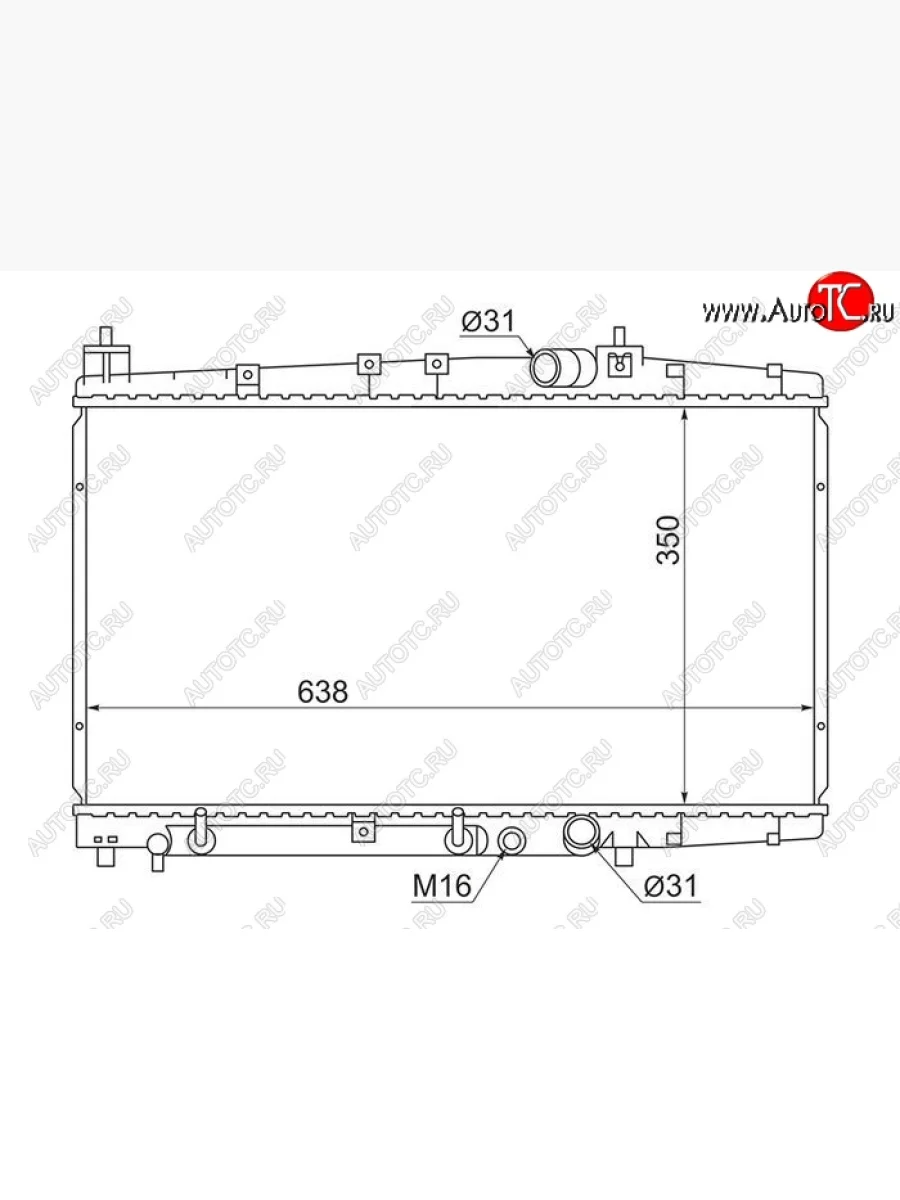 Радиатор двигателя SAT Toyota Probox (2002-2014)  с доставкой в г. Пермь