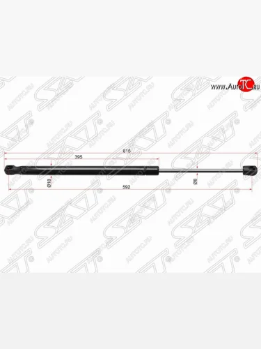 Газовый упор крышки багажника SAT Volkswagen Touareg 2 NF дорестайлинг (2010-2014)