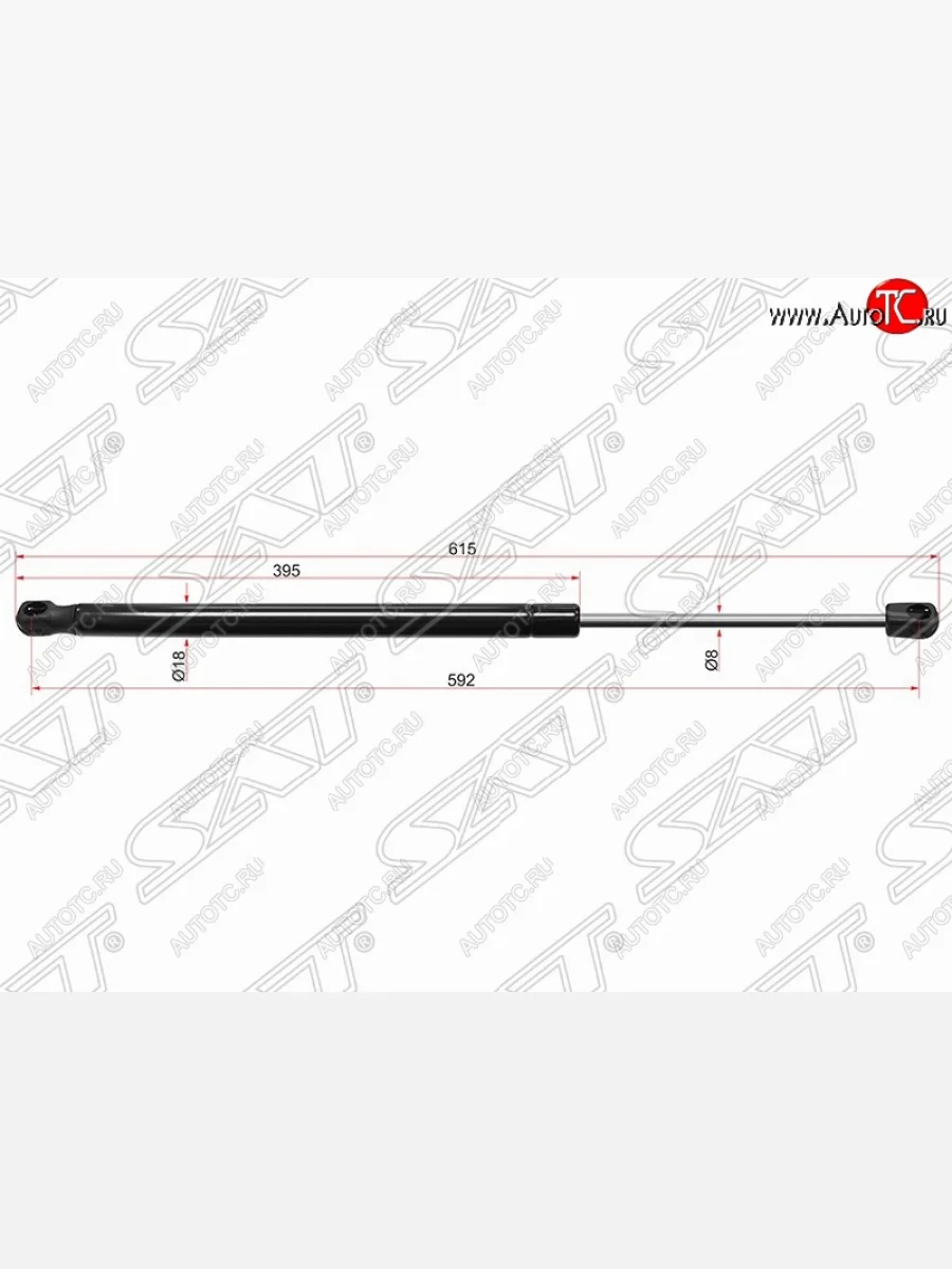Газовый упор крышки багажника SAT Volkswagen Touareg 2 NF дорестайлинг (2010-2014)  в Керчи Республика Крым