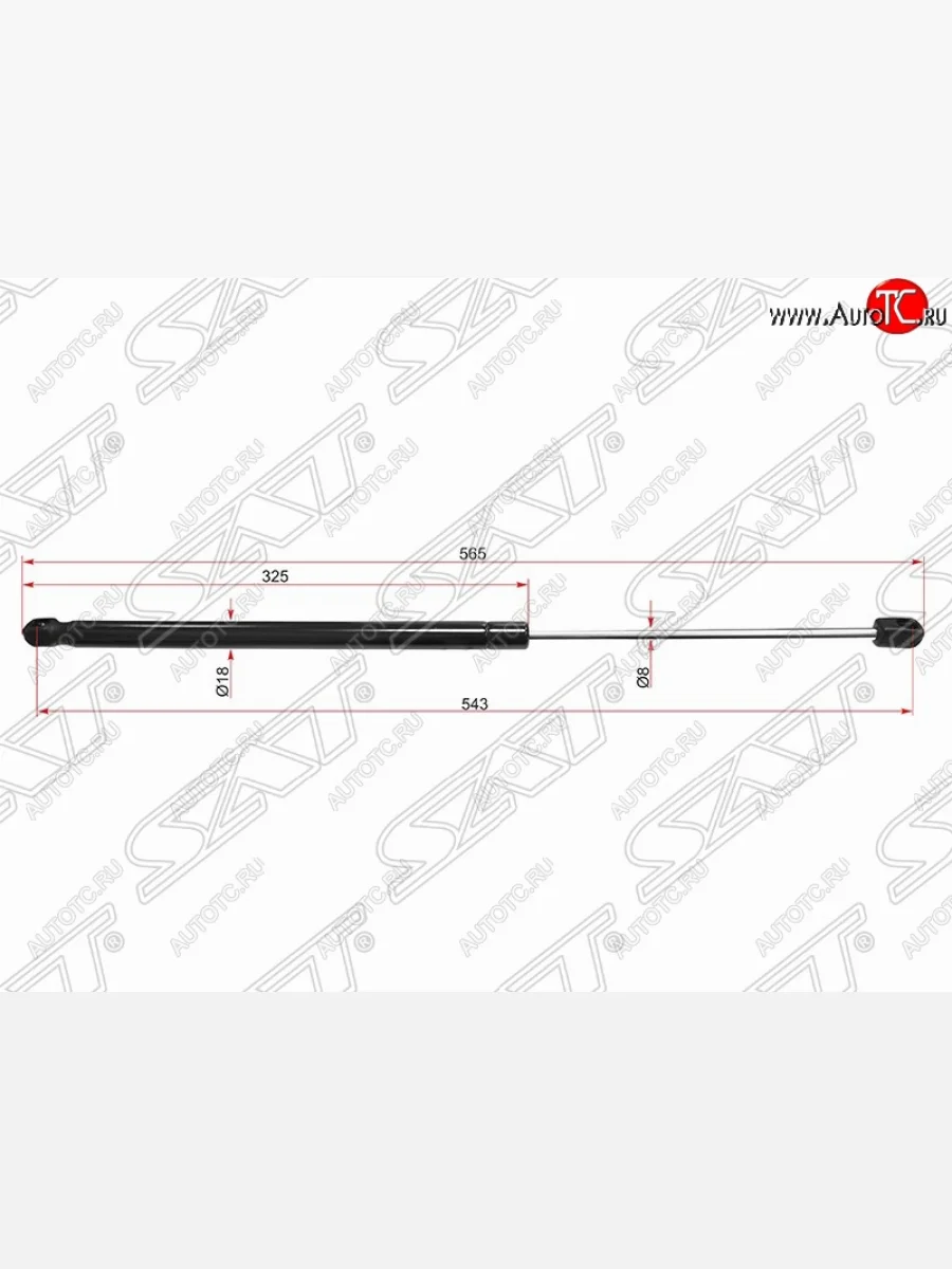 Газовый упор крышки багажника SAT Volvo S60 FS седан дорестайлинг (2010-2013)  в Керчи Республика Крым
