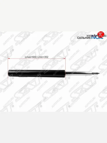 Амортизатор передний SAT (LH=RH) Chevrolet Lanos T100 седан (2002-2017)